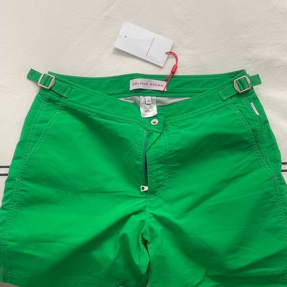 Orlebar Brown Mid-Length Green Swimsuit | Bulldog